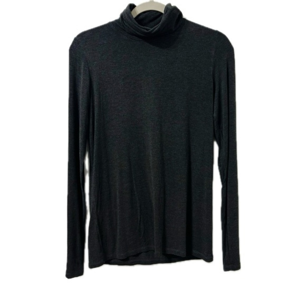Majestic Filiatures Superwashed Soft Touch Turtleneck in Charcoal